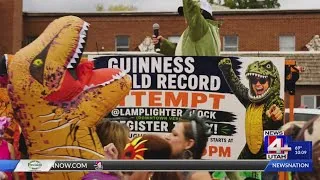Thumbnail: Dino-mite! Vernal sets world record for most people dressed as dinosaurs