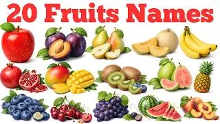 Thumbnail: 20 Fruits Names in English and Hindi 🍎 | Learn Fruit Names for Kids | English Vocabulary | ABC TV