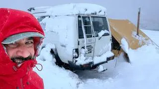 Thumbnail: STRANDED!  The Worst snow storm ever camped in!