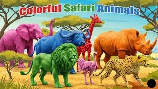 Thumbnail: ABC Colorful Safari Animals Songs | Animals Song | Nursery Rhymes | ABC Songs | ABC Animals Sounds