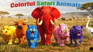 Thumbnail: Colorful Safari Animals Pods Songs | Animals Song | Nursery Rhymes | ABC Songs | ABC Animals Sounds