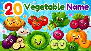 Thumbnail: Vagetable Name with Spelling | Vegetable Name |Name of Vegetables in English | 20 vegetables Name 