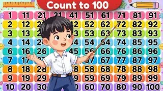 Thumbnail: Count to 100 | Counting 1 to 100 | 123 Numbers |Counting 1 to 100 in English | Counting for Kids