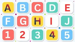 Thumbnail: ABCD for Kids | 12345  | ABC and 123 Learning | English Alphabet | abcdefghijklmnopqrstuvwxyz 12345