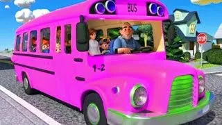 Thumbnail: "🚍🎶 The Wheel on the Colorful Bus - Sing Along Fun for Kids! | Nursery Rhymes Adventure!"