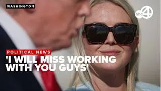 Thumbnail: Karoline Leavitt gets emotional on final White House day, says she'll miss reporters