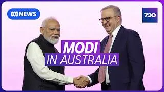 Thumbnail: Indian PM Narendra Modi gets a rockstar reception in Melbourne | 7.30