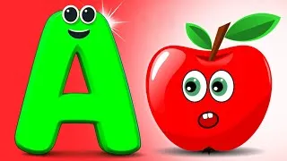 Thumbnail:  The ABC Phonics Song with Apple 🍎 | Alphabet A to Z | Toddler Learning Songs | Nursery Rhymes