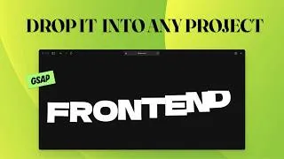 Thumbnail: How Premium Websites Build Text Reveal Animations (GSAP, splitText, scrollTrigger)