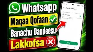 Thumbnail: Whatsapp Lakkofsan Banachuun Hafe |Maqaa Qofa ✅️