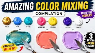 Thumbnail: Amazing Color Mixing Compilation | Gold, Blue, Cyan, Magenta, Yellow, Purple & White 🎨