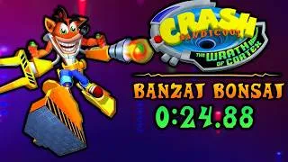 Thumbnail: Crash: Wrath of Cortex - Banzai Bonsai (0:24.88) [PB]