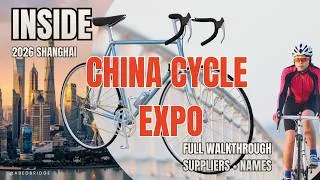 Thumbnail: China Bicycle Expo 2026 Full Walkthrough | New Designs & Products include Suppliers Names