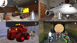 Thumbnail: Granny 1 2 3 4 Escape With All Vehicles  | Funny Horror Mod