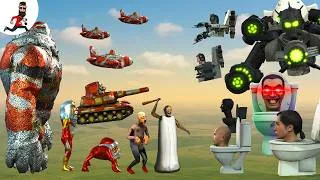 Thumbnail: Skibidi toilet vs Goo Goo Gaga Granny funny horror game