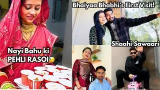 Thumbnail: PEHLI RASOI ME Nayi BAHU ko Sabne kia JUDGE🥺| Pehli Baar aaye  Bhaiya Bhabhi Hamare Ghar🌸