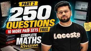 Thumbnail: SSC CGL 10 MORE PAID SETS FREE | 🔥PART 2 | 250 QUESTIONS FOR SSC CGL 2026 | Revision BY ABHAS SAINI