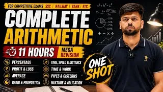 Thumbnail: COMPLETE ARITHMETIC REVISION 2026🔥  | Percentage to TSD | SSC CGL, CHSL,CPO, MTS, Railway, CDS Maths