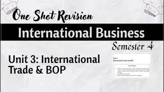 Thumbnail: One Shot Revision l Unit 3: International Trade & BOP l International Business l Semester 4 l DU l