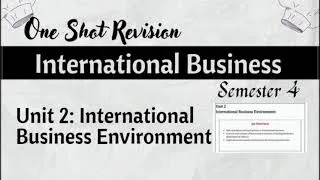 Thumbnail: One Shot Revision l Unit 2: International Business Environment International Business l Semester 4 l