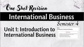 Thumbnail: One Shot Revision l Unit 1: Introduction l International Business l Semester 4 l Delhi University