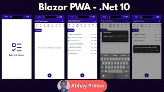 Thumbnail: Build Daily Task Planner Blazor WASM PWA .Net 10 by Abhay Prrince