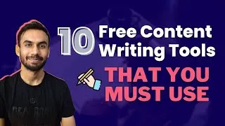 Thumbnail: 10 FREE Content Writing Tools That Every Content Writer MUST USE!!