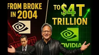 Thumbnail: From Gaming to Global Giant: Nvidia’s $4 Trillion Milestone Explained!#NVIDIA #JensenHuang #GPU #AI