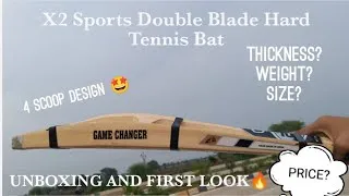 Thumbnail: X2 Sports || Meerut || Double Blade Hard Tennis Bat🔥#unboxing #review #subscribe#like#x2sports#viral