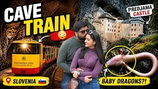 Thumbnail: The Most Unique Experience in Slovenia! 😱 Predjama Castle & Postojna Cave Travel Vlog