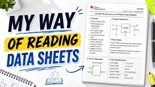 Thumbnail: How to Read datasheets in 5 mins as a beginner? | Embedded Hardware 