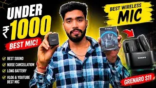 Thumbnail: Best Wireless Mic For YouTube Under 1000 | Grenaro s11 wirless mic