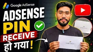 Thumbnail: Finally Google adsense pin Receive kar liya 🎉 | Google adsense pin 