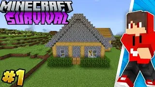 Thumbnail: Minecraft PE Survival Series Ep 1 🔥|Made OP Survival Base & Armour ||