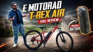 Thumbnail: Electric Cycle इतने काम की है😍| E-Motorad T-Rex Air | Best Electric Cycle in India #abhishekmoto