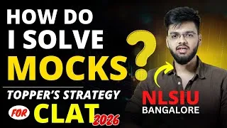 Thumbnail: My Mock Test Strategy That Changed My CLAT Prep | Must Watch for 2026! Abhyuday Pandey