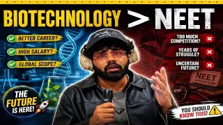 Thumbnail: I researched Biotechnology vs NEET for 100 Hours… Here’s the Result