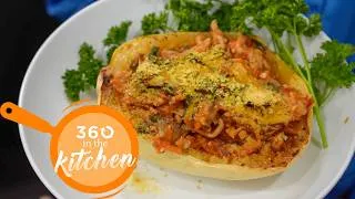 Thumbnail: 360 In the Kitchen: Chicken Vegetable Bolognese on Spaghetti Squash