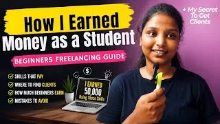 Thumbnail: How To Start FREELANCING & Get Clients as a beginner #earnmoneyasastudent  