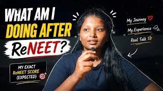 Thumbnail: My Re-NEET Score & What's Next ⁉️ #reneet #abistudyvlogs #neetcutoff2026 
