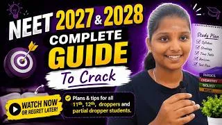 Thumbnail: Crack NEET 2027 & 2028 in first attempt 🎯#class11neet #class12 #droppers #partialdrop 
