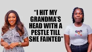 Thumbnail: "I H1T MY GR∆NDM∆'S HE∆D WITH A P€$TLE TILL SHE F∆INT€D".