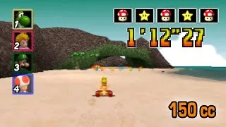 Thumbnail: Mario Kart 64 - Koopa Troopa Beach 150cc 3lap - 1'12"27 [WR]