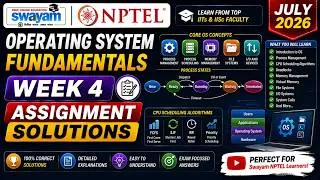 Thumbnail: Operating System Fundamentals Week 4 Assignment Answers 2026 | NPTEL July 2026 | NPTEL