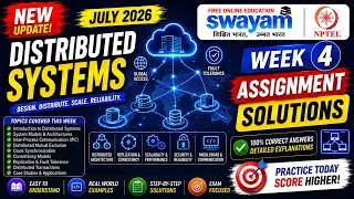 Thumbnail: Distributed Systems Week 4 Assignment Answers 2026 | NPTEL July 2026 | NPTEL Assignment Solutions