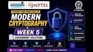 Thumbnail: Theory and Practice of Modern Cryptography Week 5 Assignment Answers 2026 | NPTEL July 2026