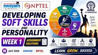 Thumbnail: Developing Soft Skills and Personality Week 1 Assignment Answers 2026 | NPTEL July 2026