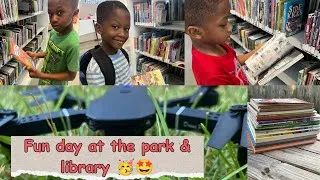 Thumbnail: Vlog: a day at the park, flying drone and picking out library books| Aboysforever 2026| Fun day 