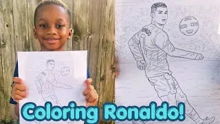 Thumbnail: Coloring my favorite soccer player Ronaldo | Aboysforever 2026