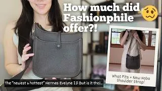 Thumbnail: Selling my new Evelyne 23 already?! 😅 is Hermes still worth it? New shoulder strap ft. VogFem